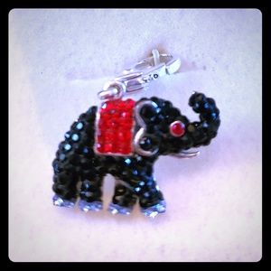 925 Sterling & Swarovski Elephant Charm